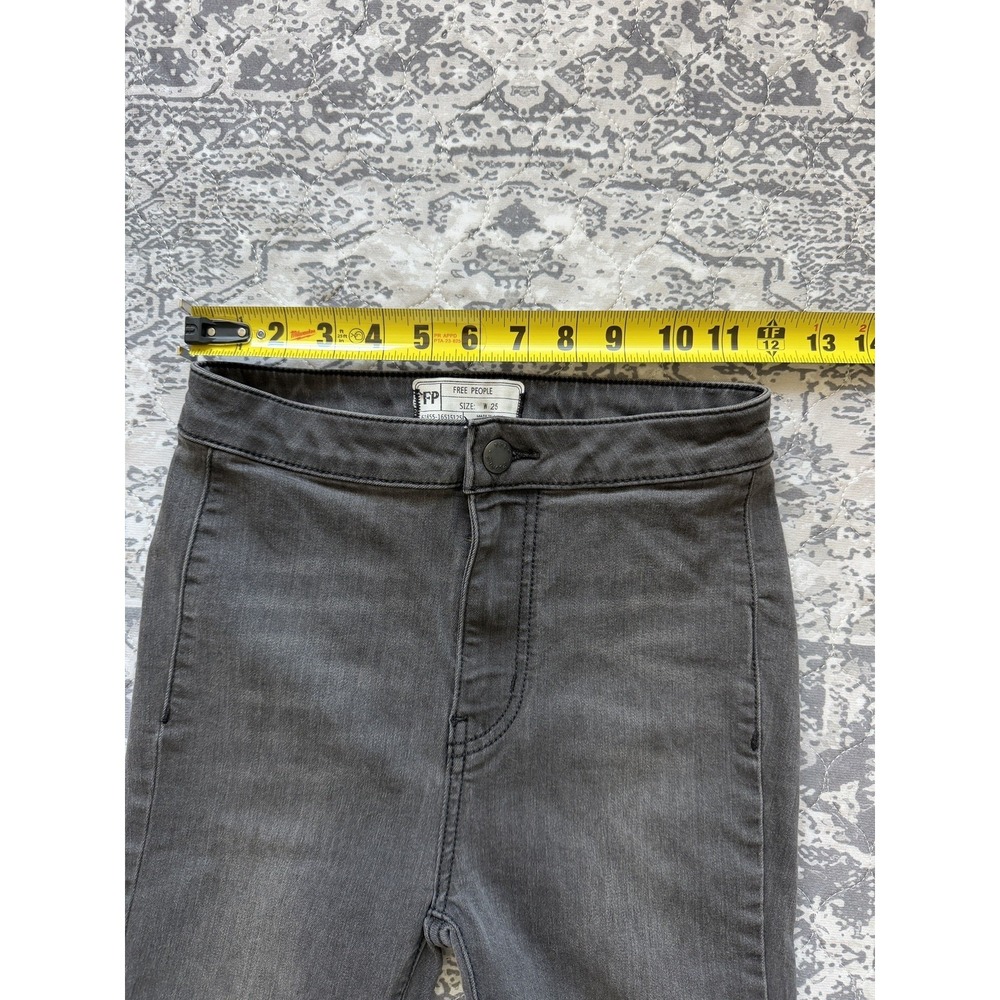 Free People We The Free Just Float On Flare Jeans Gray 25 Extreme Bell Bottom - Picture 9 of 12